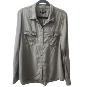 Buffalo David Bitton Button Down Large 100% Lyocell Size Large